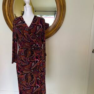 Anne Klein Multicolor Paisley Fabric